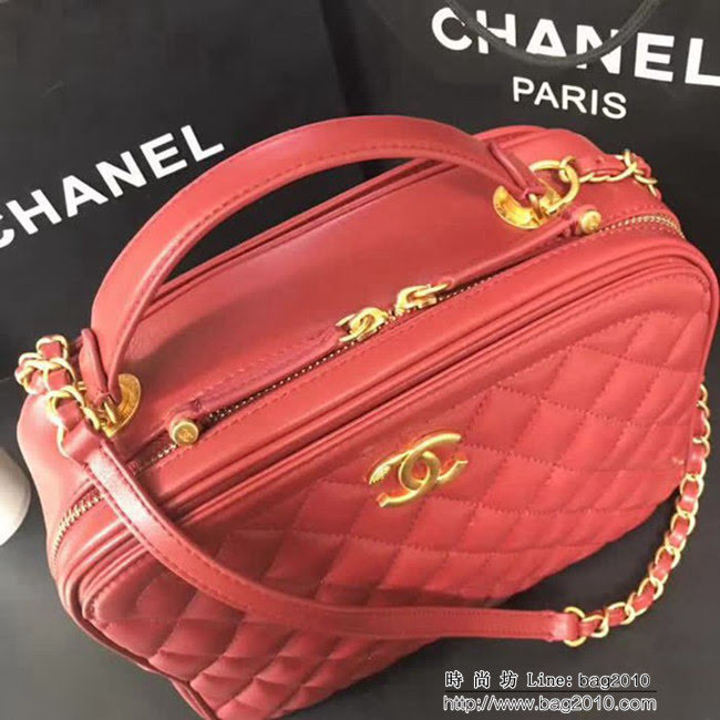 香奈兒CHANEL 57906 正品開發2018新款化妝包手提肩背鏈條包 DSC2106